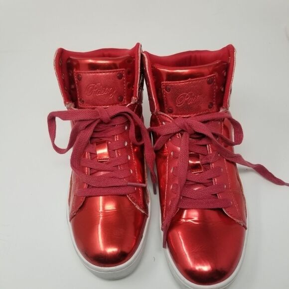 PASTRY BRIGHT RED SNEAKERS. SIZE 7 - Picture 3 of 12